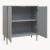 Sideboard Holea mit 2 Türen 75x70x34 cm Grau [en.casa]
