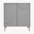 Sideboard Holea mit 2 Türen 75x70x34 cm Grau [en.casa]