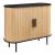 Kommode Tvedestrand 100x40x80 cm Schwarz/Natur [en.casa]