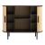 Kommode Tvedestrand 100x40x80 cm Schwarz/Natur [en.casa]