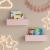 Set 2 rafturi de perete pentru copii Vestnes, roz Cotton Candy, 40 cm
