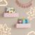 Set 2 rafturi de perete pentru copii Vestnes, roz Cotton Candy, 40 cm