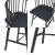 Set 2 scaune dining Stami din lemn negru, design modern [en.casa]