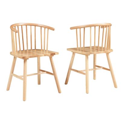 Esszimmerstuhl Stami 2er Set Holz Natur [en.casa]