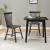 Set 2 scaune dining Karmoy din lemn masiv, negre, design clasic