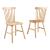 Set 2 scaune dining Karmoy din lemn natur, design elegant