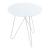 Beistelltisch Nopimi 45xØ43 cm Weiß, matt [en.casa]