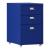 Fișet mobil de birou cu 3 sertare, albastru, 48x28x41 cm