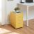 Fișet mobil de birou cu 3 sertare, oțel, galben, 48x28x41 cm