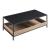 Couchtisch Belana 100x48x39 cm Schwarz/Eicheoptik [en.casa]