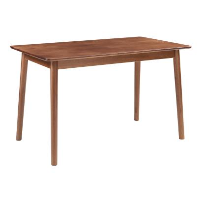 Masă de dining Klijori 120x70 cm, aspect nuc, pentru 4 persoane