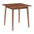 Masă de dining Klijori pentru 2 persoane, 75x75 cm, aspect nuc