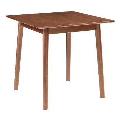 Masă de dining Klijori pentru 2 persoane, 75x75 cm, aspect nuc