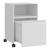 Dulap mobil de birou din oțel alb cu sertar și raft, 54 x 40 x 36 cm