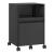 Dulap mobil de birou cu sertar și raft, oțel negru 54x40x36 cm