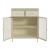 Sideboard Lindau Stahl 97x80x40 cm Cremeweiß [en.casa]