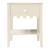 Noptieră Luspoo cu sertar și poliță, crem, 50x40x40 cm