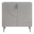 Sideboard Starvili mit 2 Türen 75x76x38 cm Grau [en.casa]