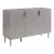 Sideboard Starvili mit 3 Türen 75x115x38 cm Grau [en.casa]