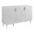 Sideboard Starvili mit 3 Türen 75x115x38 cm Beige [en.casa]