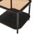 Beistelltisch Latama mit Glasplatte 51x51x45 cm Schwarz/Bronzeglas [en.casa]