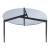 Couchtisch Ulökantaa Ø80x40 cm Rauchglas, grau [en.casa]