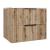 Dulap de baie suspendat cu lavoar ceramic Veppenssan 61 cm, stejar