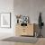 Sideboard Noppen 100x150x38 cm Eicheoptik [en.casa]