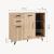 Sideboard Noppen 100x120x38 cm Eicheoptik [en.casa]