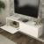 Comodă TV suspendată Verpsboga, albă, 135x32x30 cm, front 3D