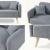2-Sitzer Sofa Midt 132x70x81 cm Bouclé Grau [en.casa]