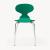 Esszimmerstuhl Kil 4er Set Grün/Chromfarben [en.casa]