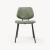 Esszimmerstuhl Köma 4er Set Webstoff Dunkelgrün [en.casa]