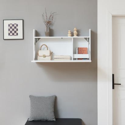 Klappschreibtisch Rautalampi 83x48x15 cm Weiß [en.casa]