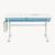 Birou pentru copii reglabil pe inaltime Kuosa 120x60 cm albastru/alb