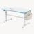 Birou pentru copii reglabil pe inaltime Kuosa 120x60 cm albastru/alb