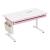 Birou reglabil pe inaltime pentru copii Kuosa 120x60 cm roz/alb
