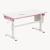 Birou reglabil pe inaltime pentru copii Kuosa 120x60 cm roz/alb