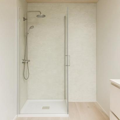 Set 12 panouri perete pentru duș Bladel 120x60 cm PVC Cloudy Grey