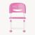 Höhenverstellbarer Kinderstuhl Sauda 75x36x46 cm Pink/Weiß [en.casa]
