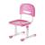 Höhenverstellbarer Kinderstuhl Sauda 75x36x46 cm Pink/Weiß [en.casa]