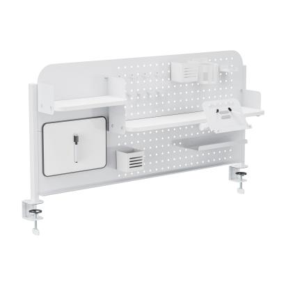 Organizer de birou cu prindere pe cleme Sauda 114x68 cm, alb