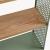 Raft de perete verde cu 3 polițe, design arcuit, 53x34,5x13,5 cm