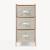 Kommode Maldon mit 3 Stoffschubladen 79x37x35 cm Natur/Beige [en.casa]