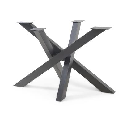 Tischgestell Umala 115x65x72 cm Stahl Schwarz [en.casa]