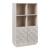 Highboard Bopibobro mit 2 Türen 118x64x30 cm Beige [en.casa]