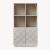 Highboard Bopibobro mit 2 Türen 118x64x30 cm Beige [en.casa]