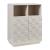 Highboard Bopibobro mit 2 Türen 86x64x36 cm Beige [en.casa]