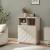 Highboard Bopibobro mit 2 Türen 86x64x36 cm Beige [en.casa]