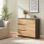 Sideboard Kyr 80x40x75 cm Schwarz/Eicheoptik rustikal [en.casa]